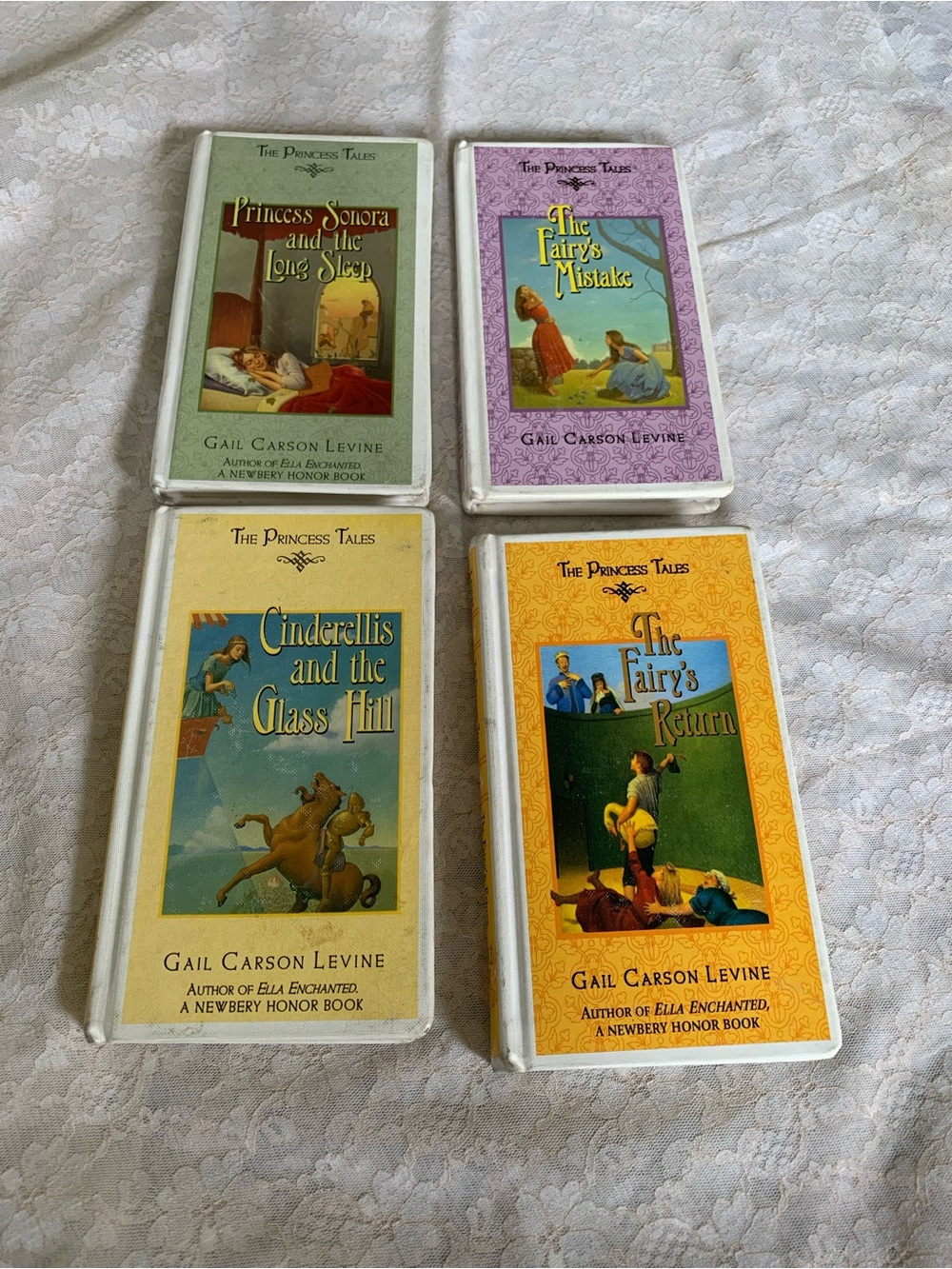 Gail Carson Levine The Princess Tales Hardcover Book Lot of 4 Fairy Tale Vintage